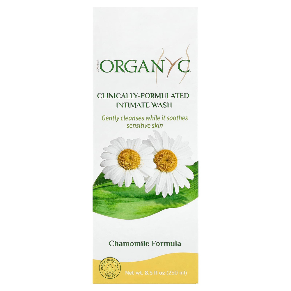 Organyc, средство для интимной гигиены, с ромашкой, 250 мл (8,5 жидк. унции)