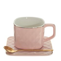 GAEM Кружка с блюдцем и ложкой, 200 мл, L12 W12 H7 см, 2в.