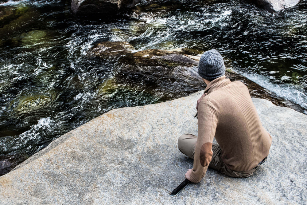 Нож выживания Survivalist Z D2 StoneWash Serrated