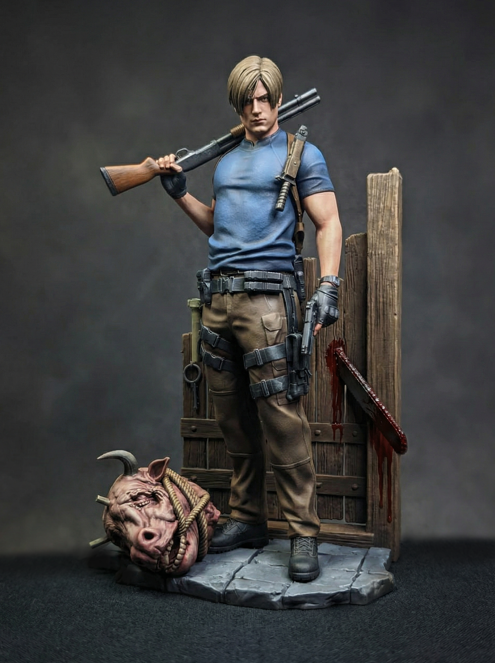 Leon Kennedy Леон Кеннеди Resident Evil Обитель зла Коллекционная Фигурка Аниме