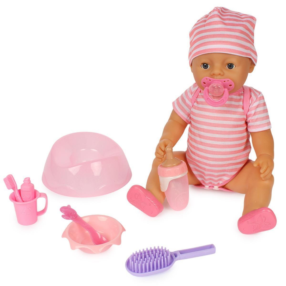 Пупс функциональный с аксесс., короб. R322002-9