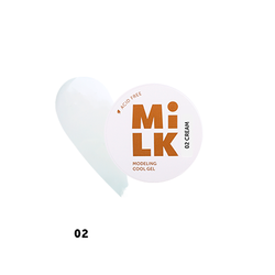 Бескислотный холодный гель для моделирования и укрепления MILK Modeling cool gel 02 Cream 15г