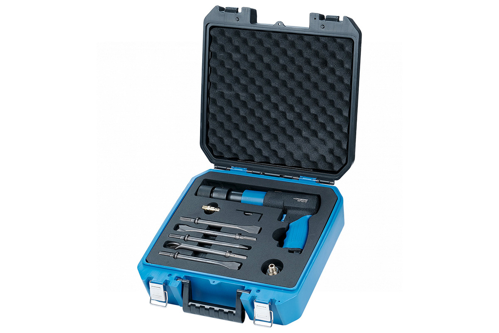 NORDBERG (NP5070K) Пневмозубило 250 мм, с комплектом насадок и быстросъемным держателем в кейсе