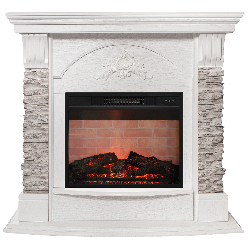 Каминокомплект Real Flame Athena GR WT с очагом Irvine 24