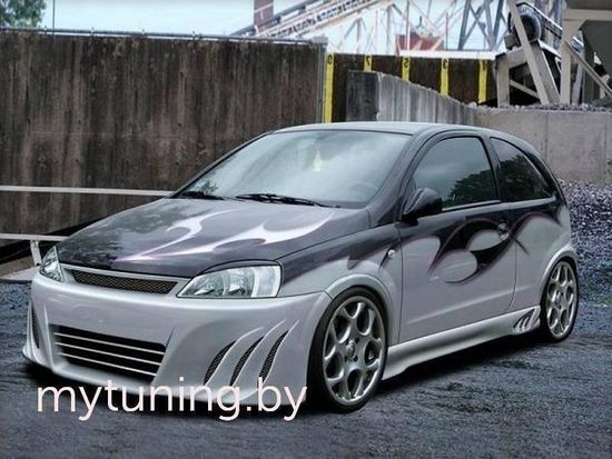 Передний бампер SHARK Opel Corsa C