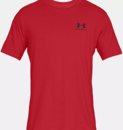 Футболка мужская Under Armour SPORTSTYLE LEFT CHEST SS-RED