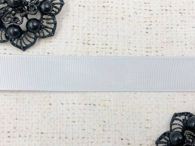 Лента репсовая, ш. 2 см, светло-серый