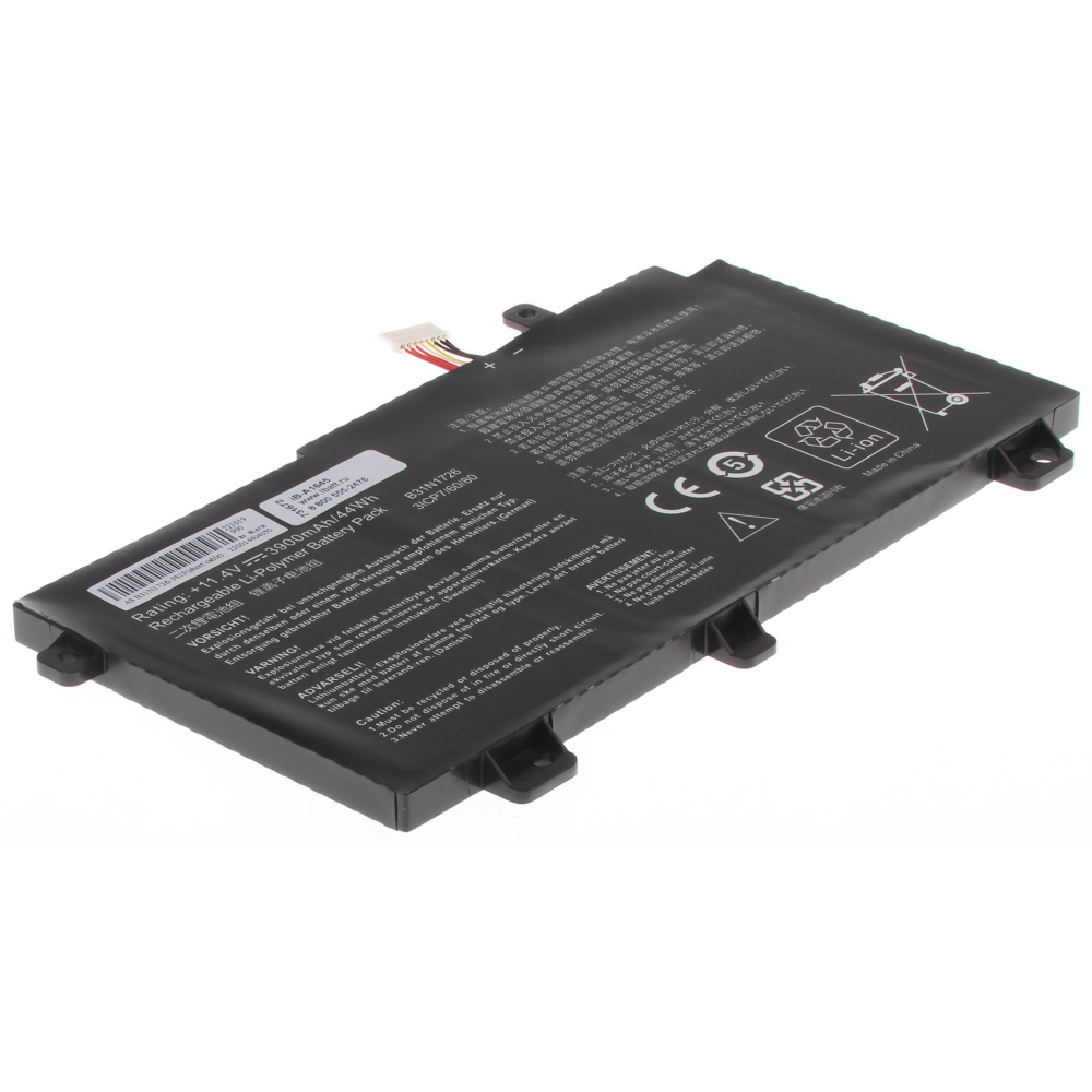 Аккумулятор iBatt 3900mAh для ноутбука Asus TUF Gaming FX504, FX505 (B31N1726)