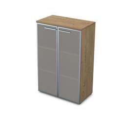 9Ш.017.6 Шкаф средний со стеклом (800*450*1245)