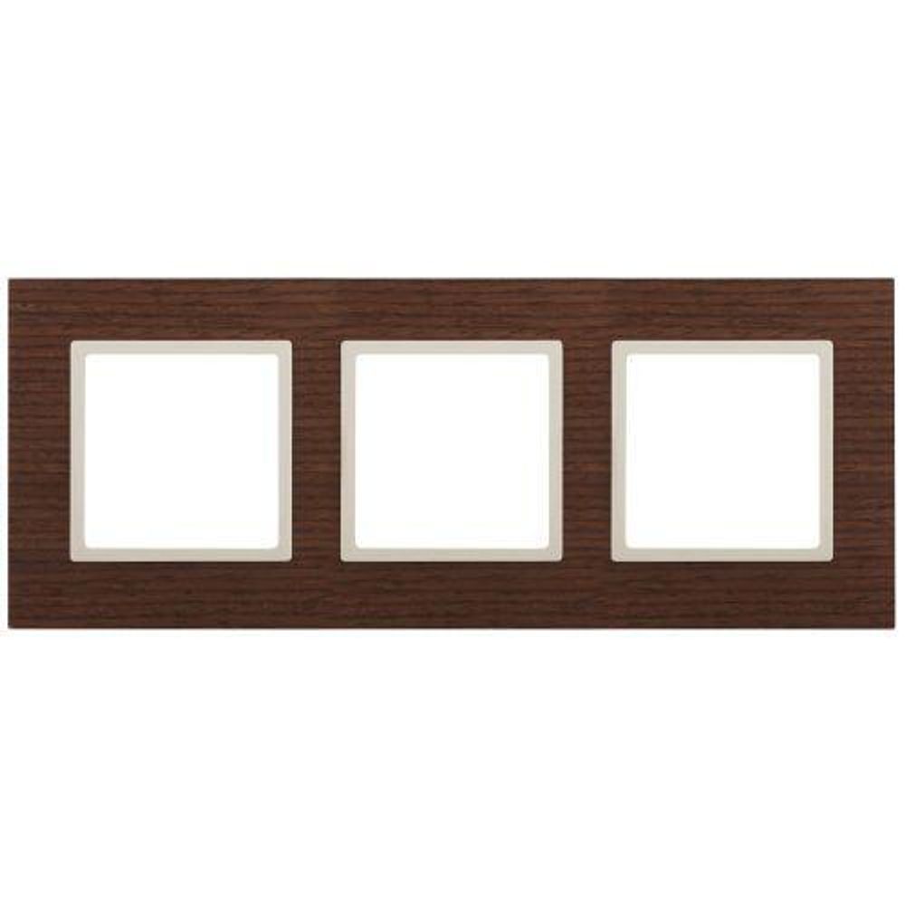 Рамка 3-м 14-5303-09 дерево Elegance дуб+сл. кость ЭРА Б0034580