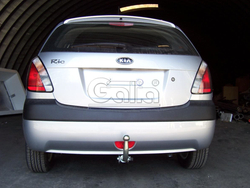 Фаркоп оцинкованный Galia K033A для Kia Rio II хетчбек 5 дверей 2005-2011(паспорт и сертификат в комплекте)(без электрики)