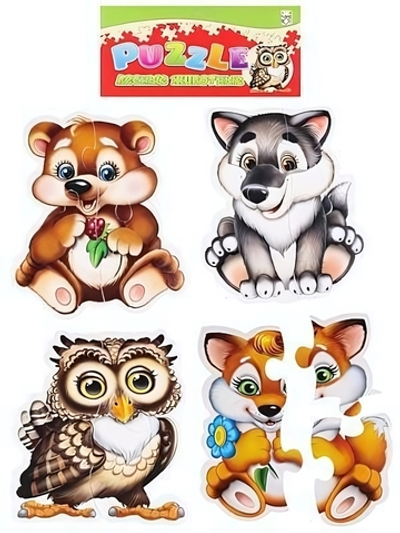 Пазл мягкий "Лесные животные" (изолон) Арт. П-5419