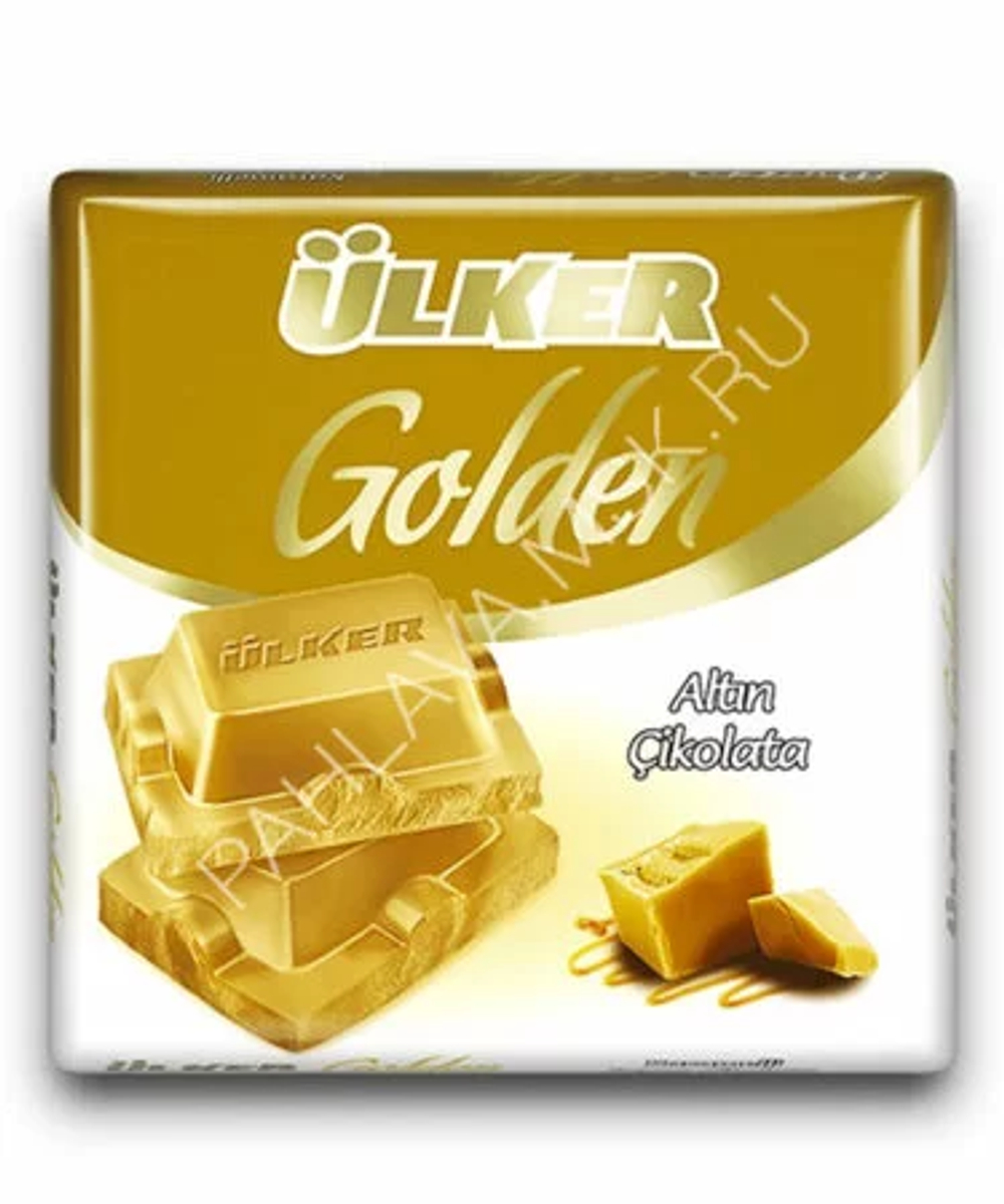 Шоколад белый с карамелью, Ulker, 60гр