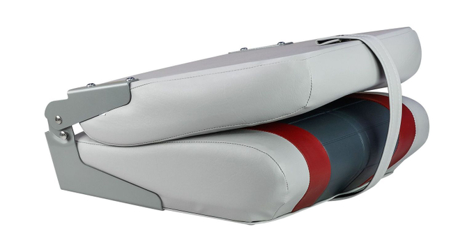 Кресло мягкое складное Special, обивка винил, цвет серый/ красный/ угольный, Marine Rocket