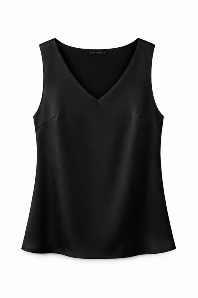 Атласный топ Лея в цвете айвори