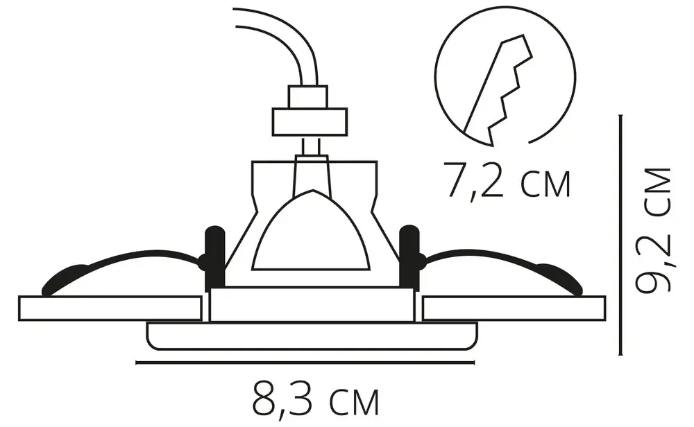 Точечный встраиваемый светильник Arte Lamp