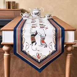 ДОРОЖКА НА СТОЛ "PASSAGE", 45Х215СМ, БЕЛЫЙ, 100% ХЛОПОК,ТВИЛ