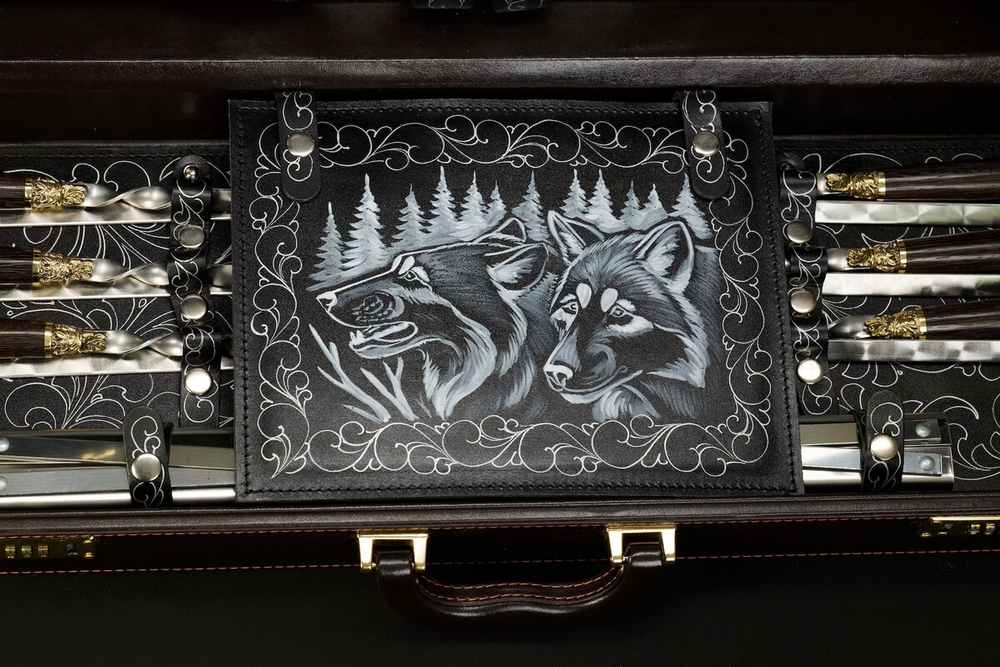 Подарочный набор для пикника в кейсе "Престиж"