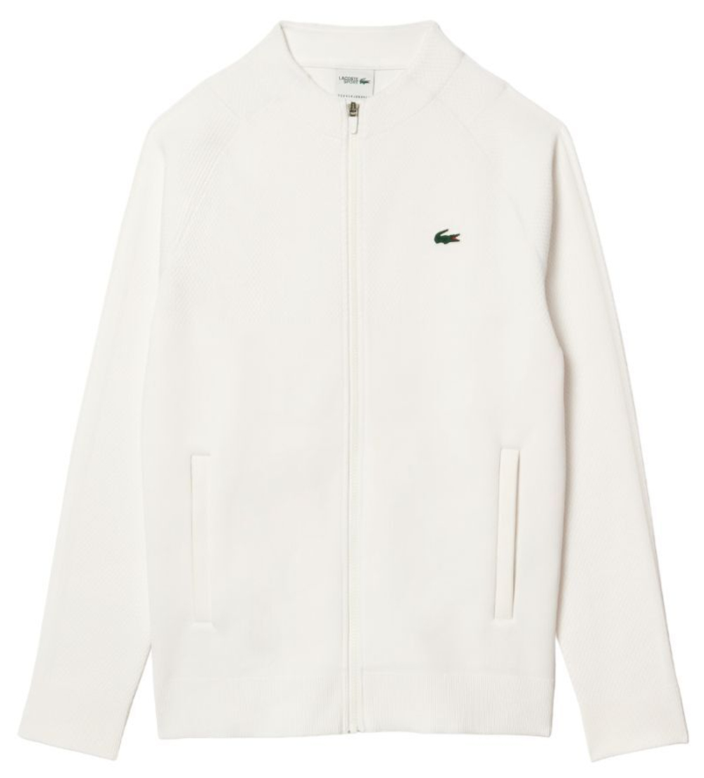 Мужская теннисная кофта Lacoste Tennis x Novak Djokovic Sportsuit Jacket - white