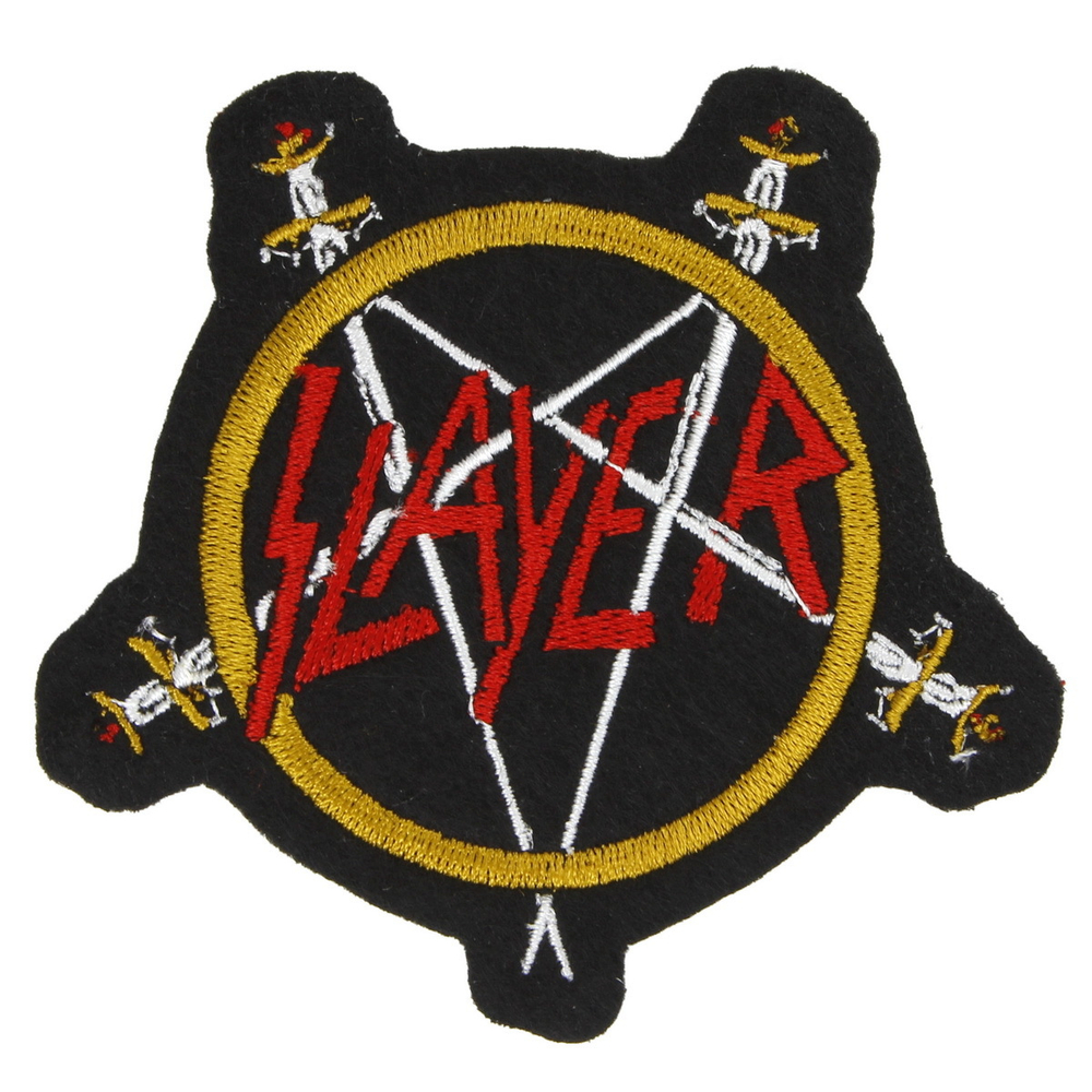 Нашивка с вышивкой группы Slayer