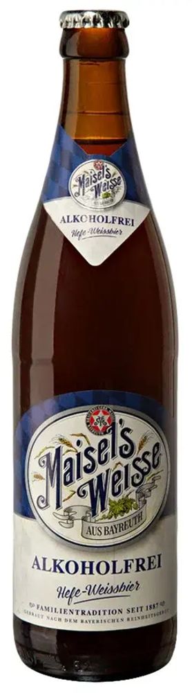 Пиво Майзелс Вайс Алкохольфрай б/а свет н/фильтр 0,5 л Германия