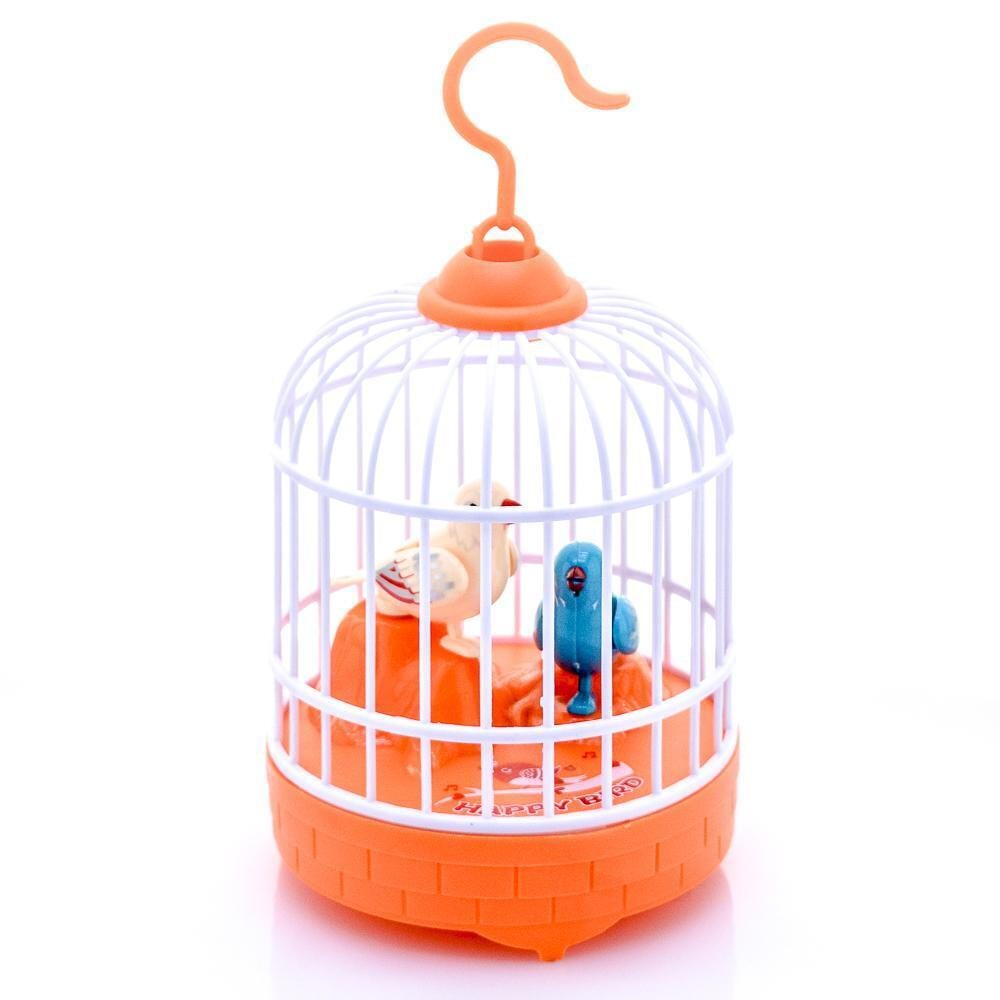 Игрушка на бат. Птица в клетке, коробка 6