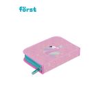 Пенал 1 отделение, 200*140*40 Först "Shiny flamingo", дополнительная откидная секция, полиэстер