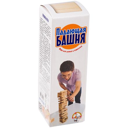 Игра настольная Падающая башня, деревянные блоки, Десятое королевство