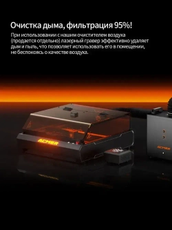 ACMER P3 48Вт лазерный гравер композитный свет диода закрыл двойную лазерную машину CNC высокоскоростной резки 400X4000mm