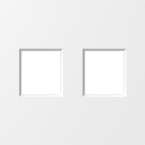 Накладка 2-я для розеток RJ45, TV, SAT, матовый белый, серия A07