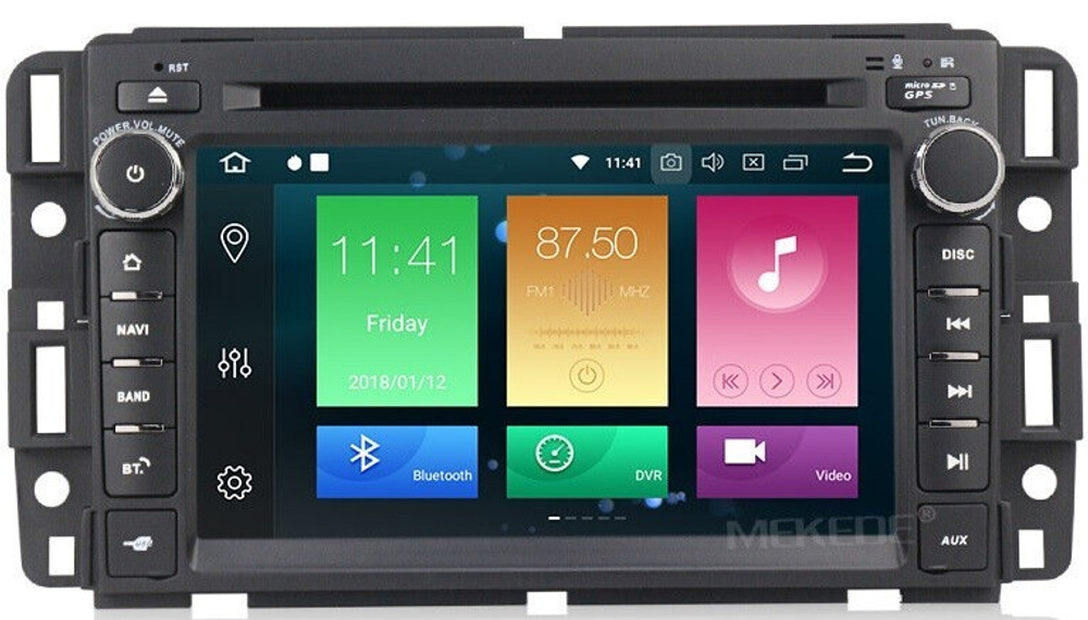 Магнитола для Chevrolet Tahoe 2006+ и др., Hummer H2 - Carmedia MKD-G727-P6 на Android 10, 6-ТУРБО ядер, 4ГБ-64ГБ