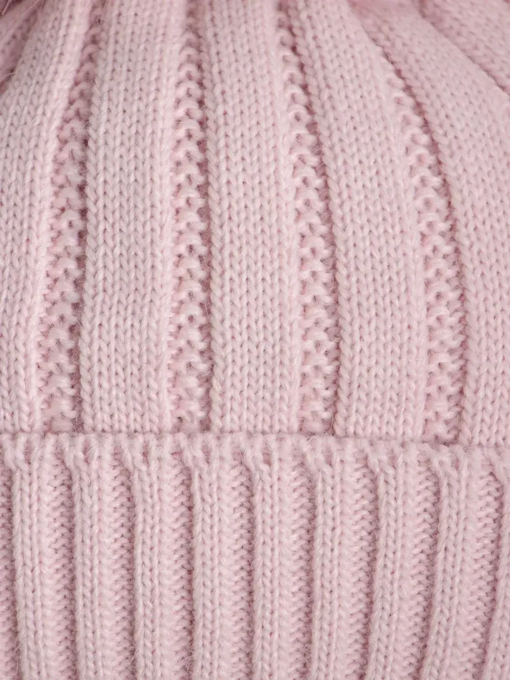 Шапка зимняя вязаная с помпоном детская