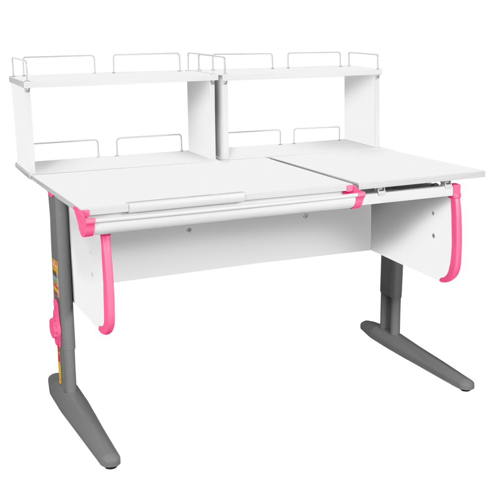 Растущая парта Дэми СУТ 25 с задними полками СУТ.15.240 (1200×880 мм)