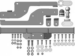 Фаркоп Motodor Renault Master (хром. Шар) арт.91716-FE