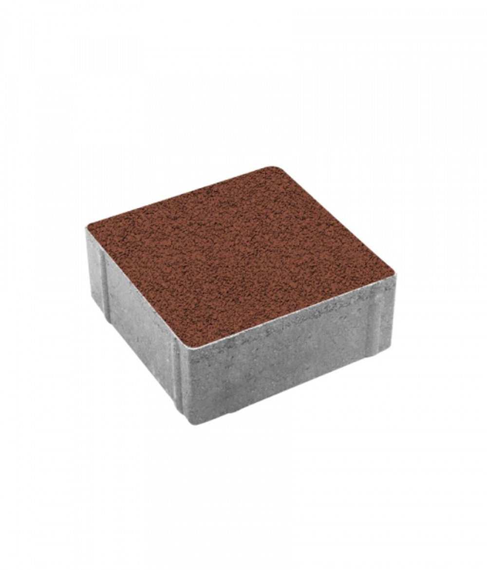 Гранитная тротуарная плитка КВАДРАТ - Б.2.К.6 Гранит Красный