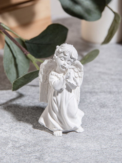 Набор статуэток ангелочки 4 штуки и аромакамень цветок