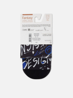 CONTE FANTASY Плотные носки с черным мыском и рисунком «Art Design»