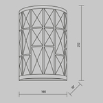 Настенный светильник (бра) Maytoni MOD184-WL-01-CH
