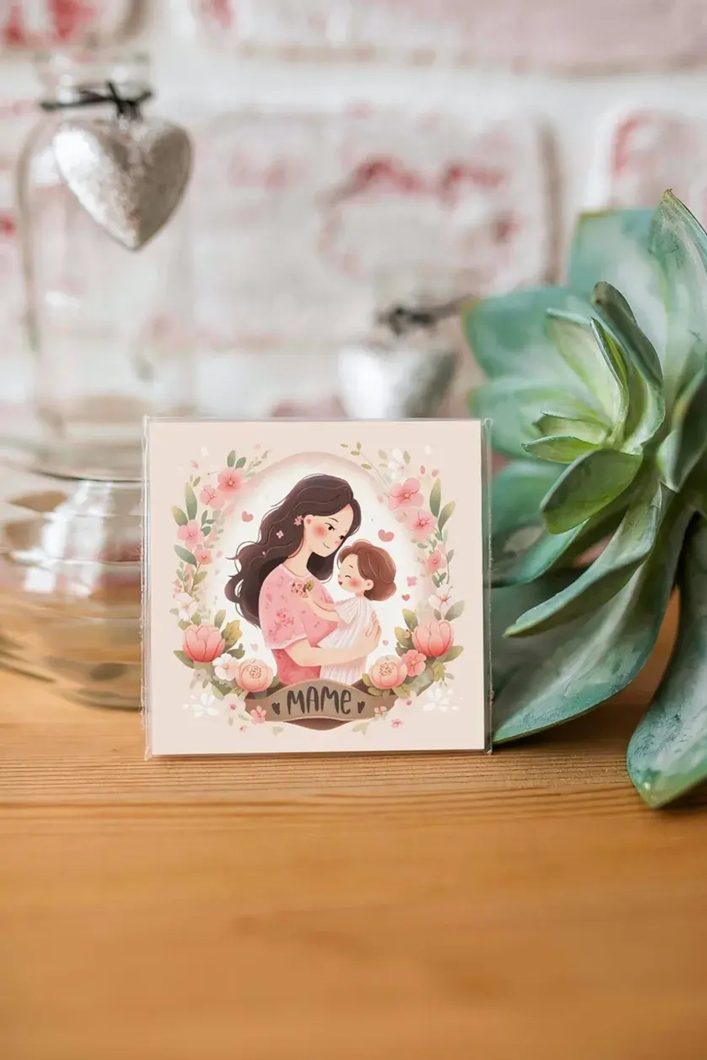 Мини-открытка «Маме» Mi044