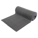 Коврик-дорожка ячеистый грязезащитный "Zig-Zag", 0,9х10 м, толщина 5 мм, ПВХ серый, В РУЛОНЕ, VORTEX, 22156