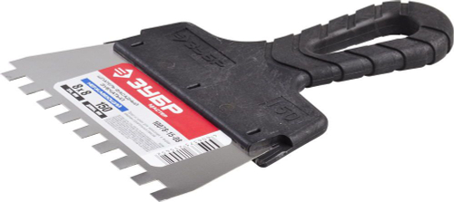 Шпатель фасадный ЗУБР нерж полотно 150мм зуб 8*8мм пластиковая ручка