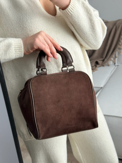 Сумка из натуральной замши