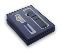 Подарочный набор Перьевая ручка Waterman GRADUATE ALLURE, цвет: черный, перо: F с чехлом