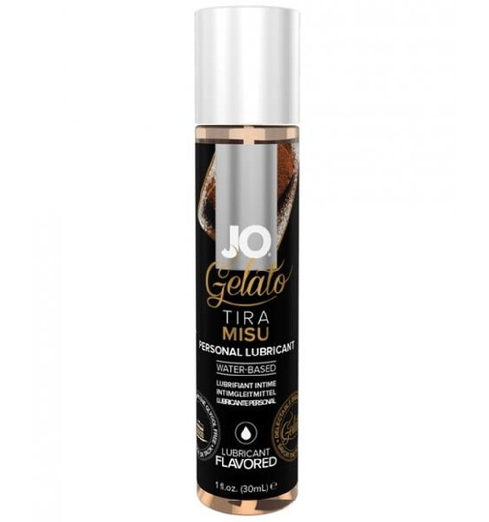 Вкусовой лубрикант на водной основе JO Gelato Tiramisu (Тирамису) 30 мл (Цвет: прозрачный)