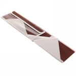 Кофр - органайзер для хранения вещей с прозрачной крышкой «УЮТДОМА», цвет коричневый махагон, 24 отделения, 32*24*12см