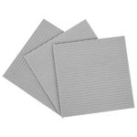 Салфетки губчатые для уборки кухни 15х15 см, ЦЕЛЛЮЛОЗНЫЕ, КОМПЛЕКТ 3 шт., серые, LAIMA, 700261