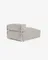Пуф-шезлонг уличный Square для модульного дивана 165x110 светло-серый
