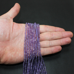 Аметист АА качество юв. огранка бусины 2мм 3мм 4мм 5мм