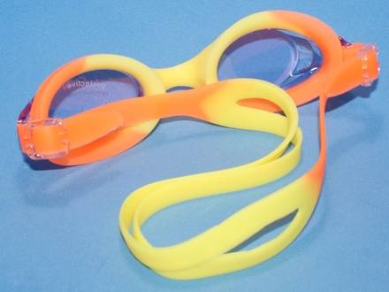 Очки для плавания Langzhisha :AF9700  (жёлто-оранжевый)
