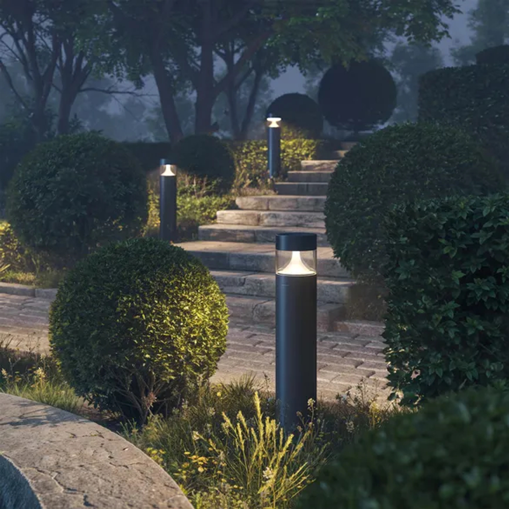 Светильник LGD-LANDMARK-BOLL-H1200-20W Warm3500-MIX (GR, 300 deg, 230V) (Arlight, IP65 Металл, 5 лет) 047692